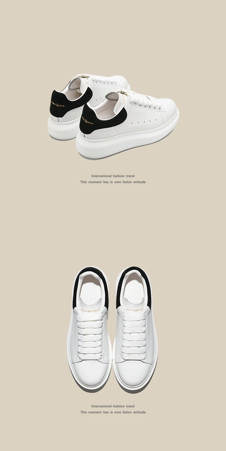 Alexander McQueen Oversized Sole White Sneakers - 16