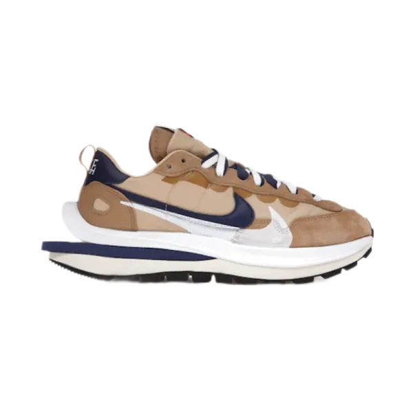 Nike x Sacai VaporWaffle Beige Navy Sneakers - 1