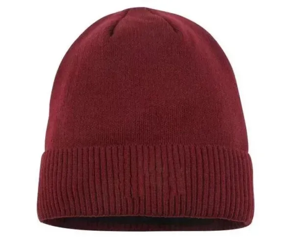 Moncler Logo Beanie Red Knit Hat - 11