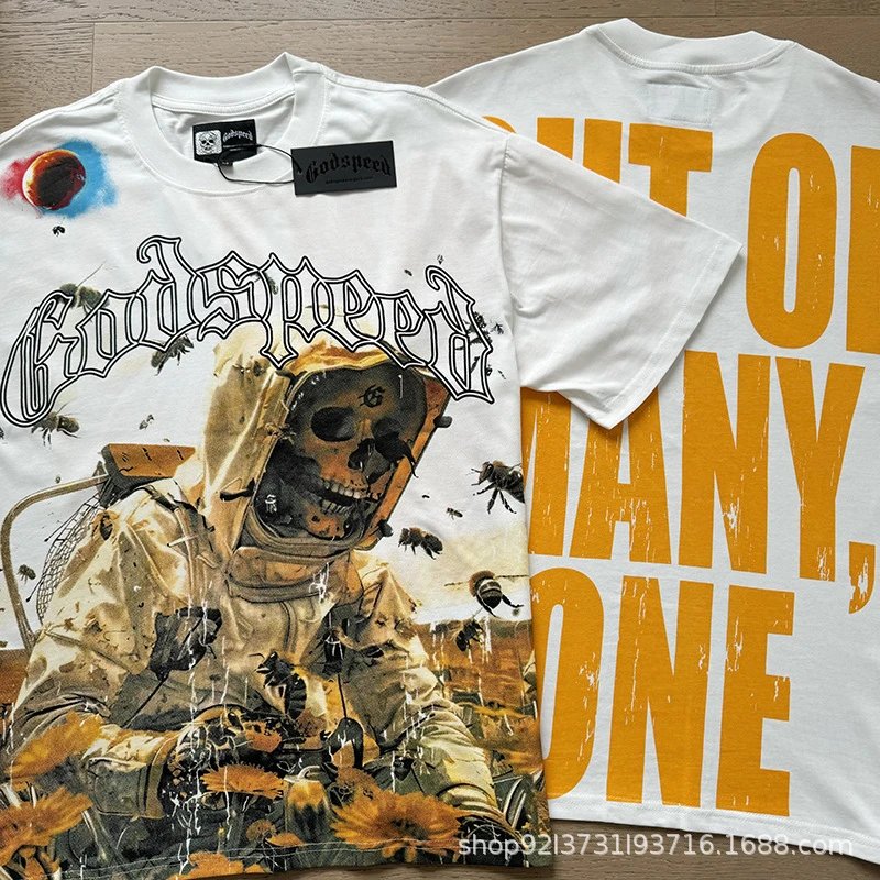 Godspeed Out Of Many, One Graphic T-Shirt White - 1