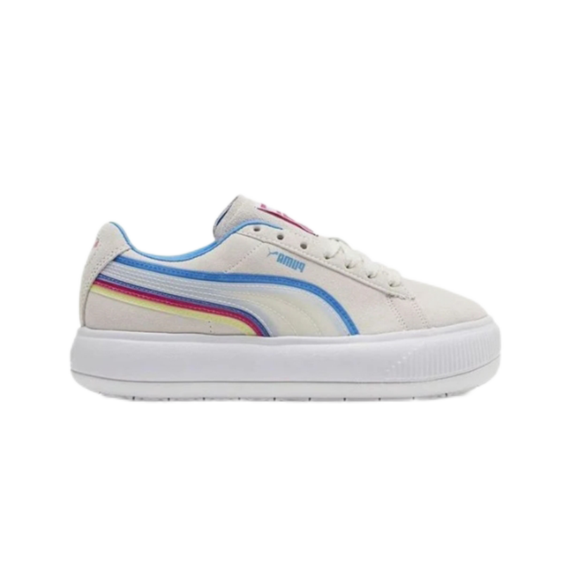 Puma Mayu Platform Beige Suede Sneakers - 3