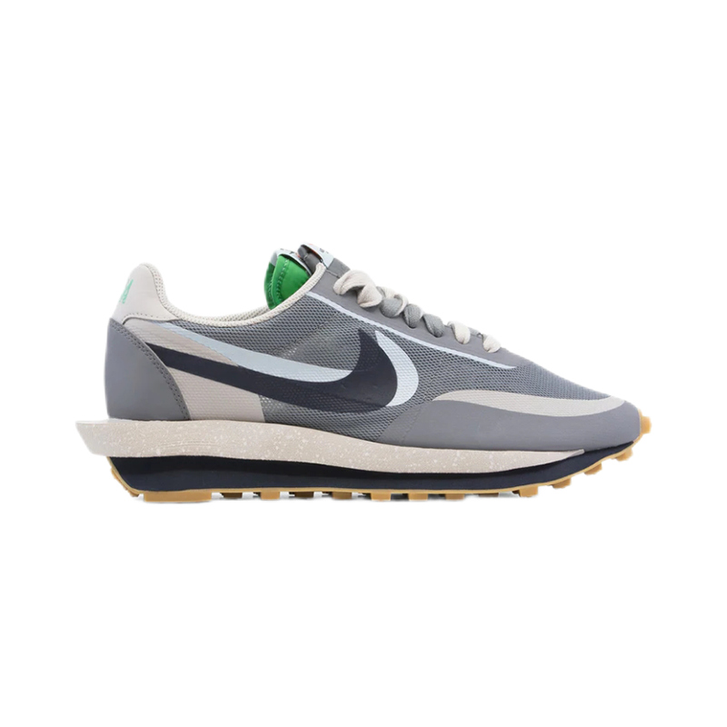 Nike Cortez x Sacai Vaporwaffle Gray Olive Sneakers - 19