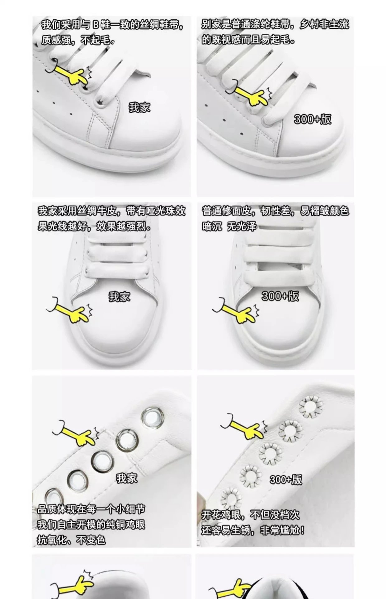 Alexander McQueen Oversized Sole White Sneakers - 10