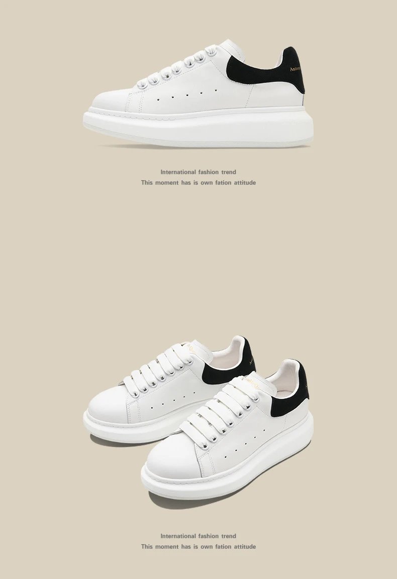 Alexander McQueen Oversized Sole White Sneakers - 15