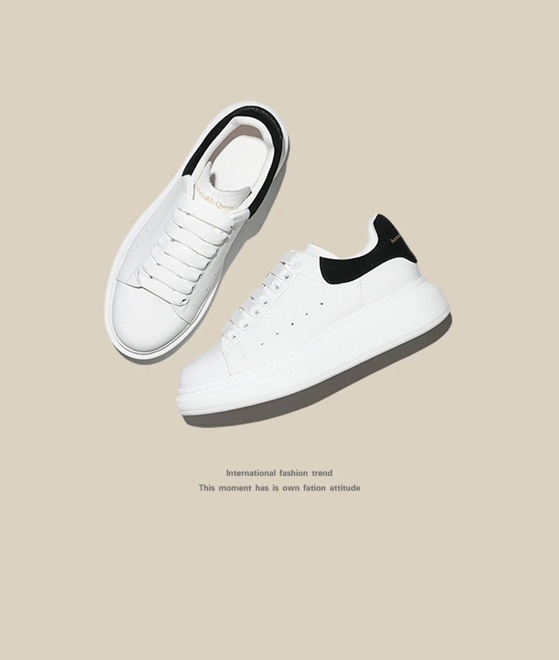 Alexander McQueen Oversized Sole White Sneakers - 17