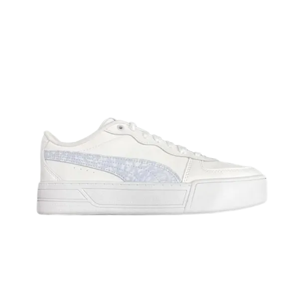 Puma Cali Bold White with Iridescent Logo Sneakers - 10