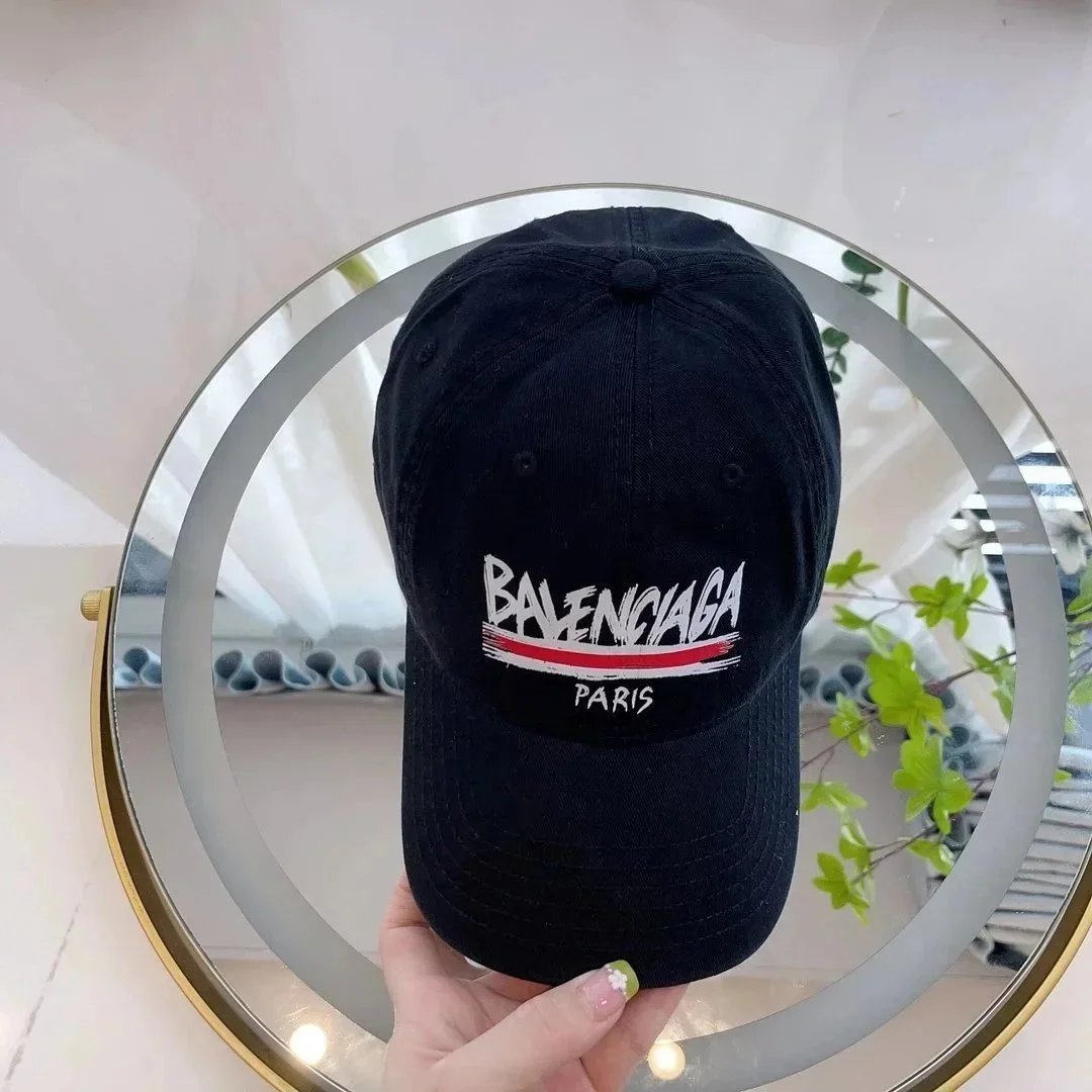 Balenciaga BB Logo Embroidered Monogram Baseball Cap Gray - 4