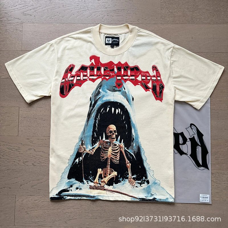 Godspeed Racing Beach Print T-Shirt Beige - 48