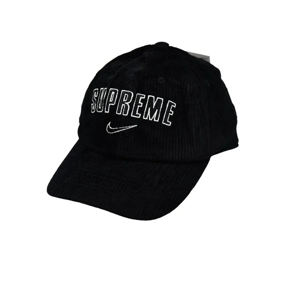Supreme x Nike Corduroy Baseball Cap Black - 1