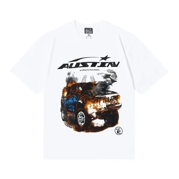 Hell Star Austin Album Tee White T-Shirt - 1