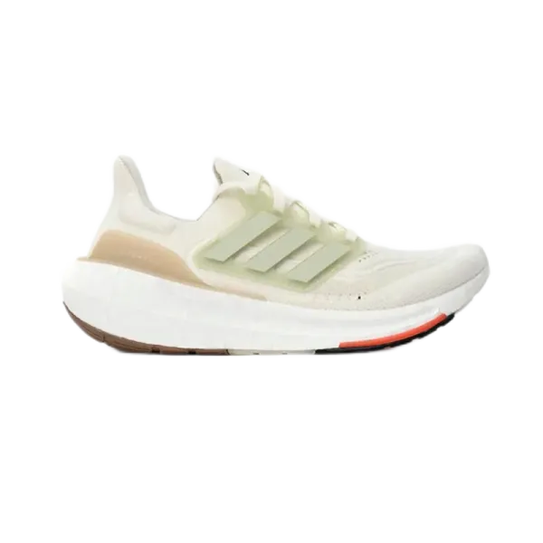 Adidas Ultraboost Light White Lime Green Running Shoes - 9
