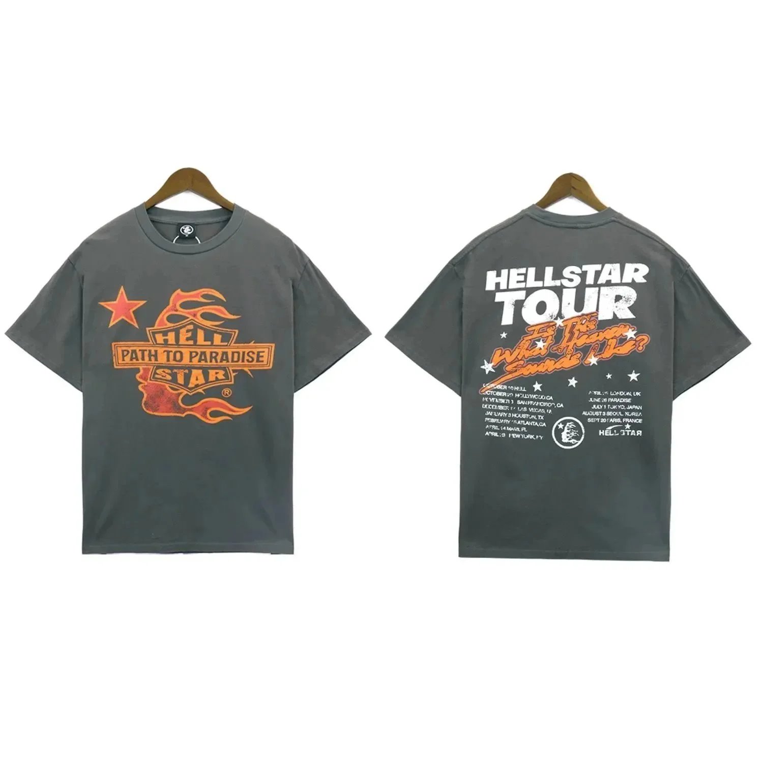 Hellstar Path To Paradise Tour Gray T-Shirt - 1