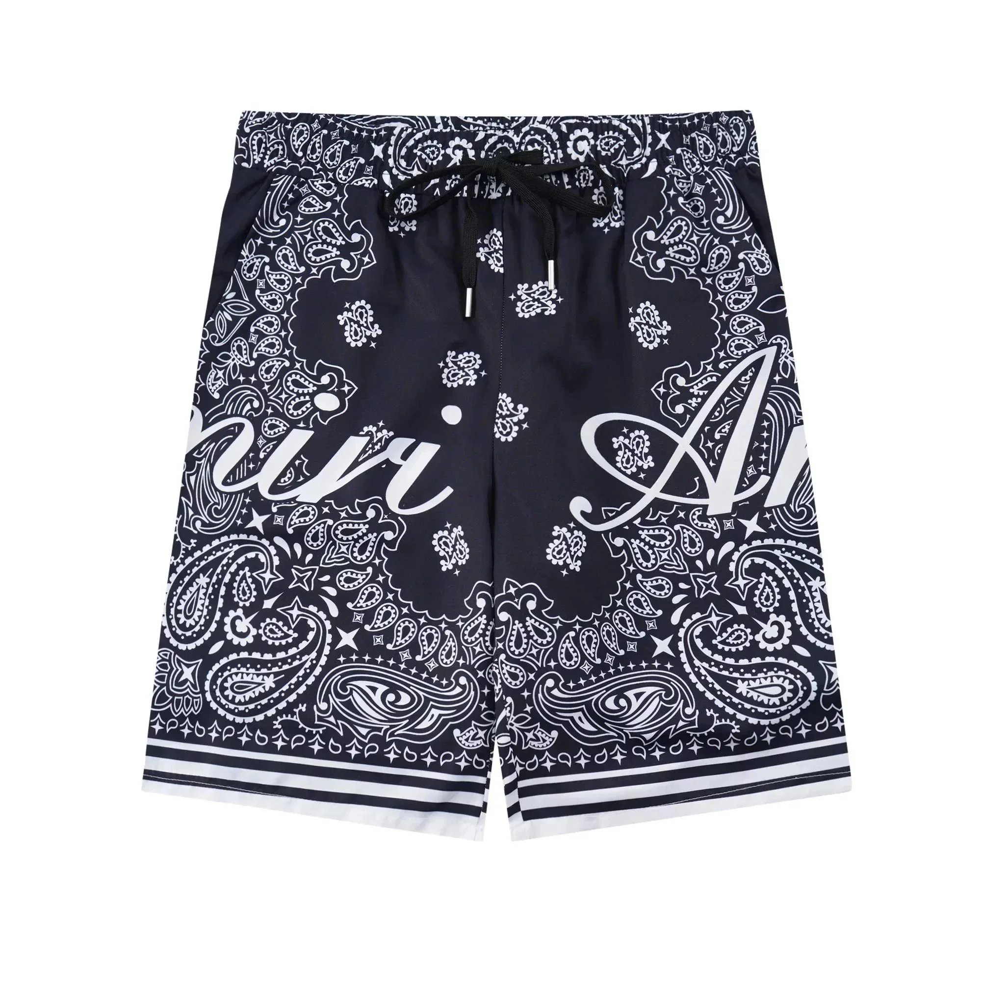 Amiri Bandana Print Swim Shorts Navy - 1
