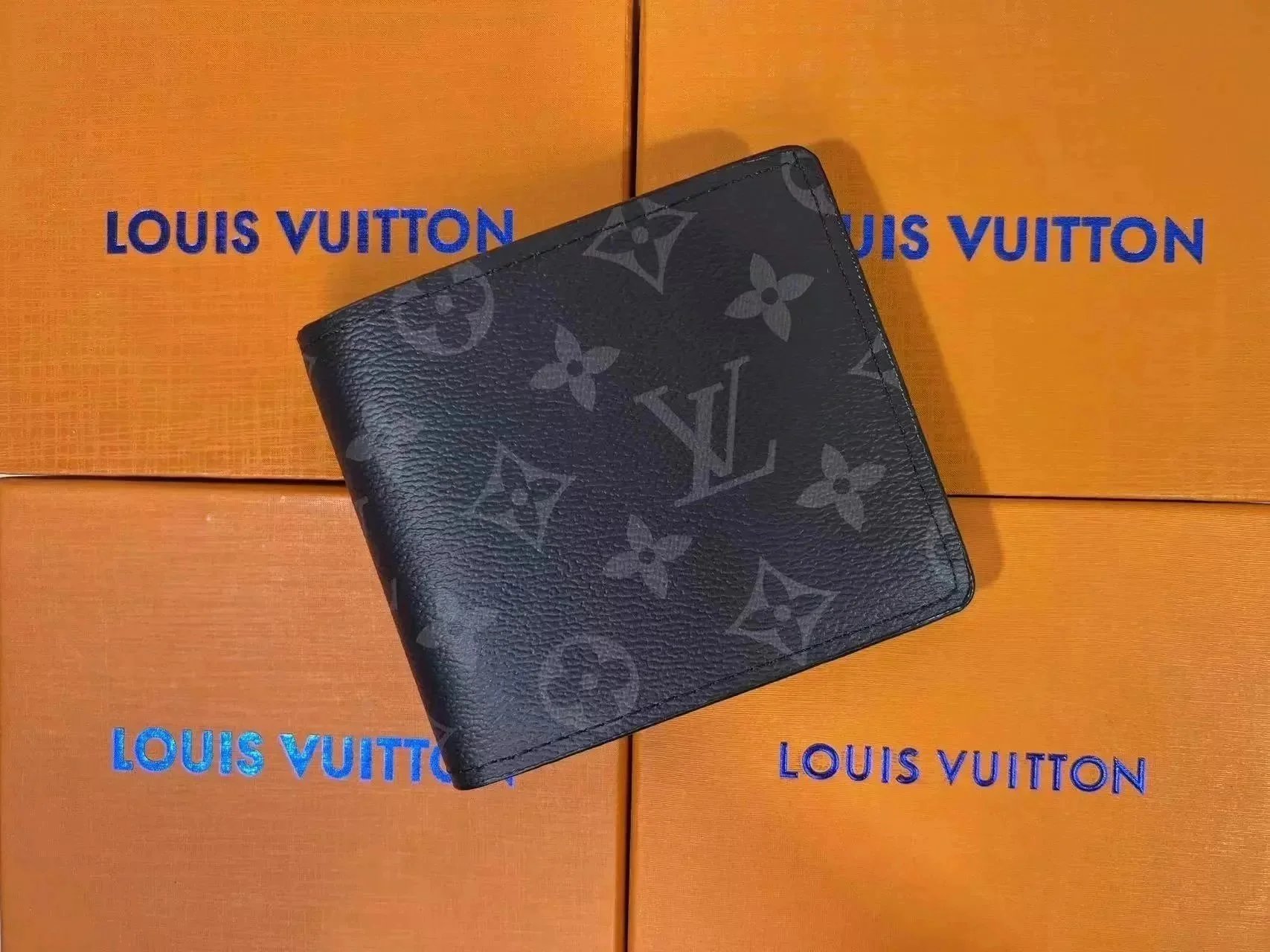 Louis Vuitton Monogram Eclipse Black Bifold Wallet