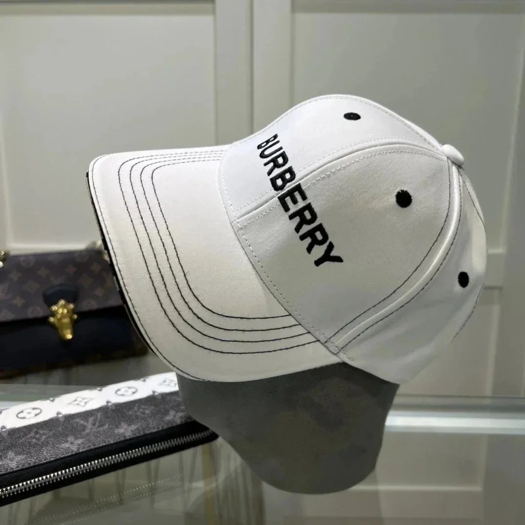 Burberry Classic Check Baseball Cap Beige - 3