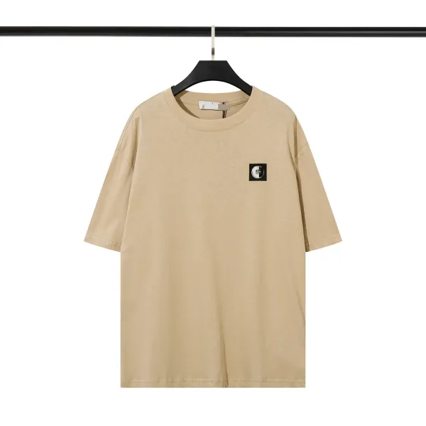 Stone Island Compass Logo Beige T-Shirt - 1