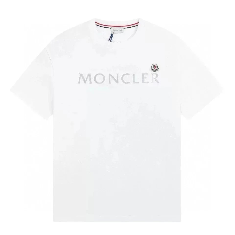 Moncler Paint Splatter Logo Black T-Shirt - 5