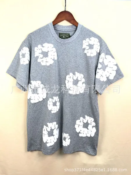 Denim Tears Floral Print White T-Shirt - 4