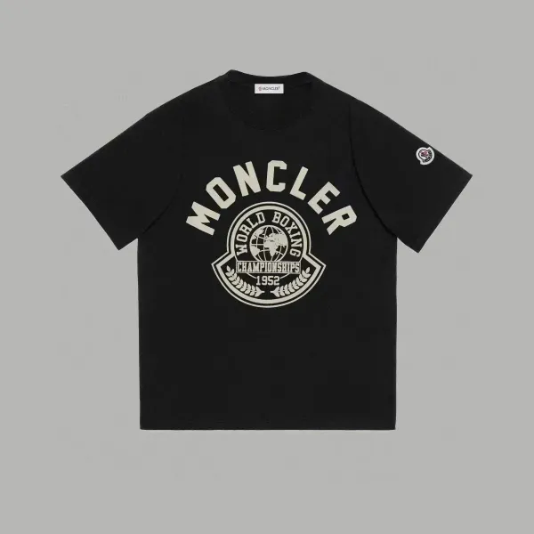 Moncler World Boxing Championships 1952 Black T-Shirt - 1