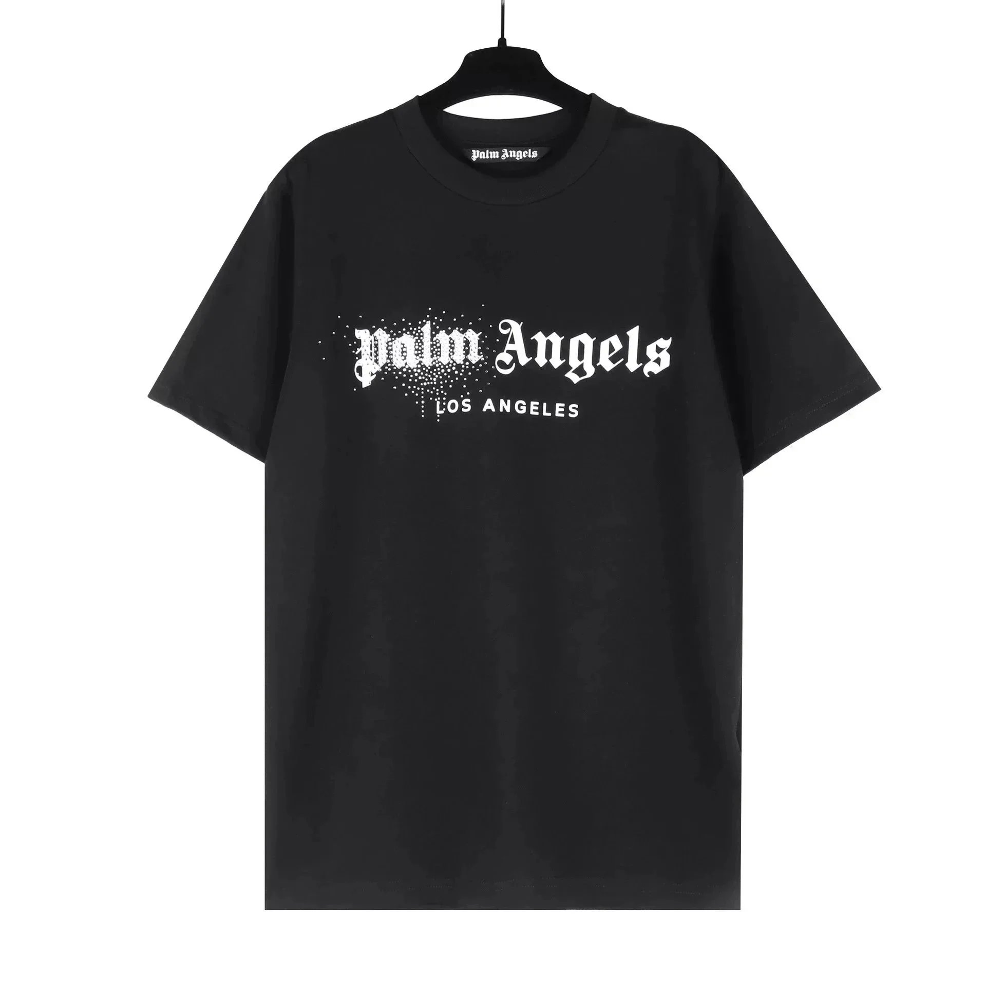 Palm Angels Paint Splatter Graphic T-Shirt Cream - 8