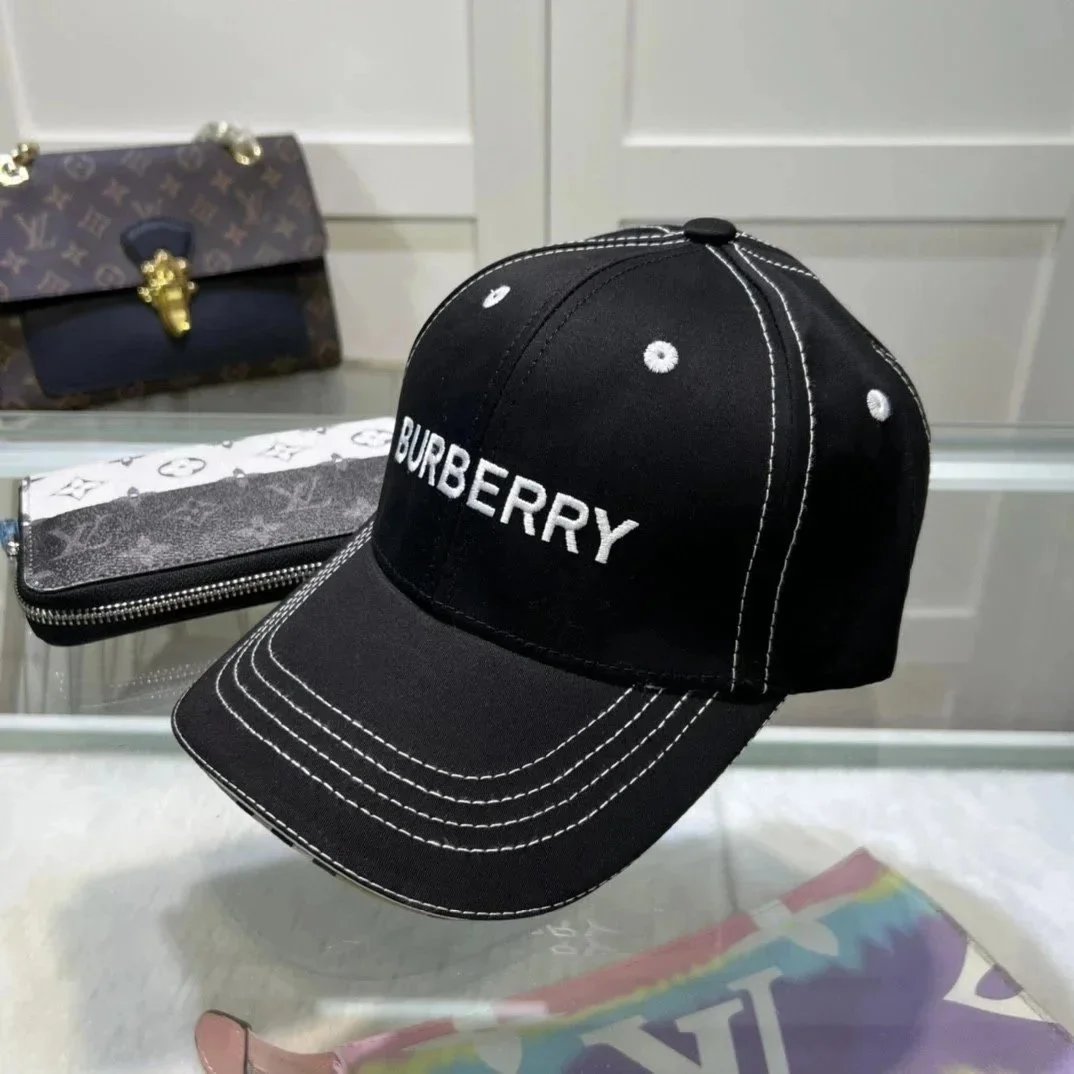 Burberry Classic Check Baseball Cap Beige - 10