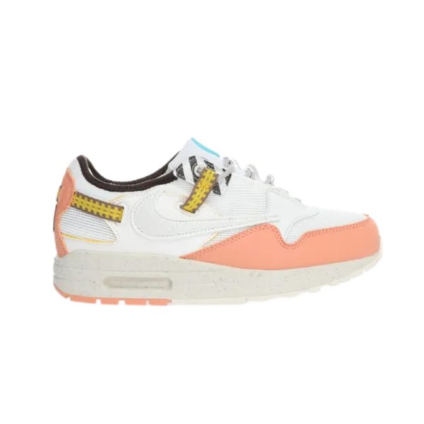 Nike x Off-White Air Max 1 'Industrial' Gray White Sneakers - 22