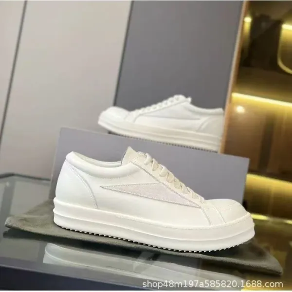 Alexander McQueen Oversized Sole White Leather Sneakers - 1