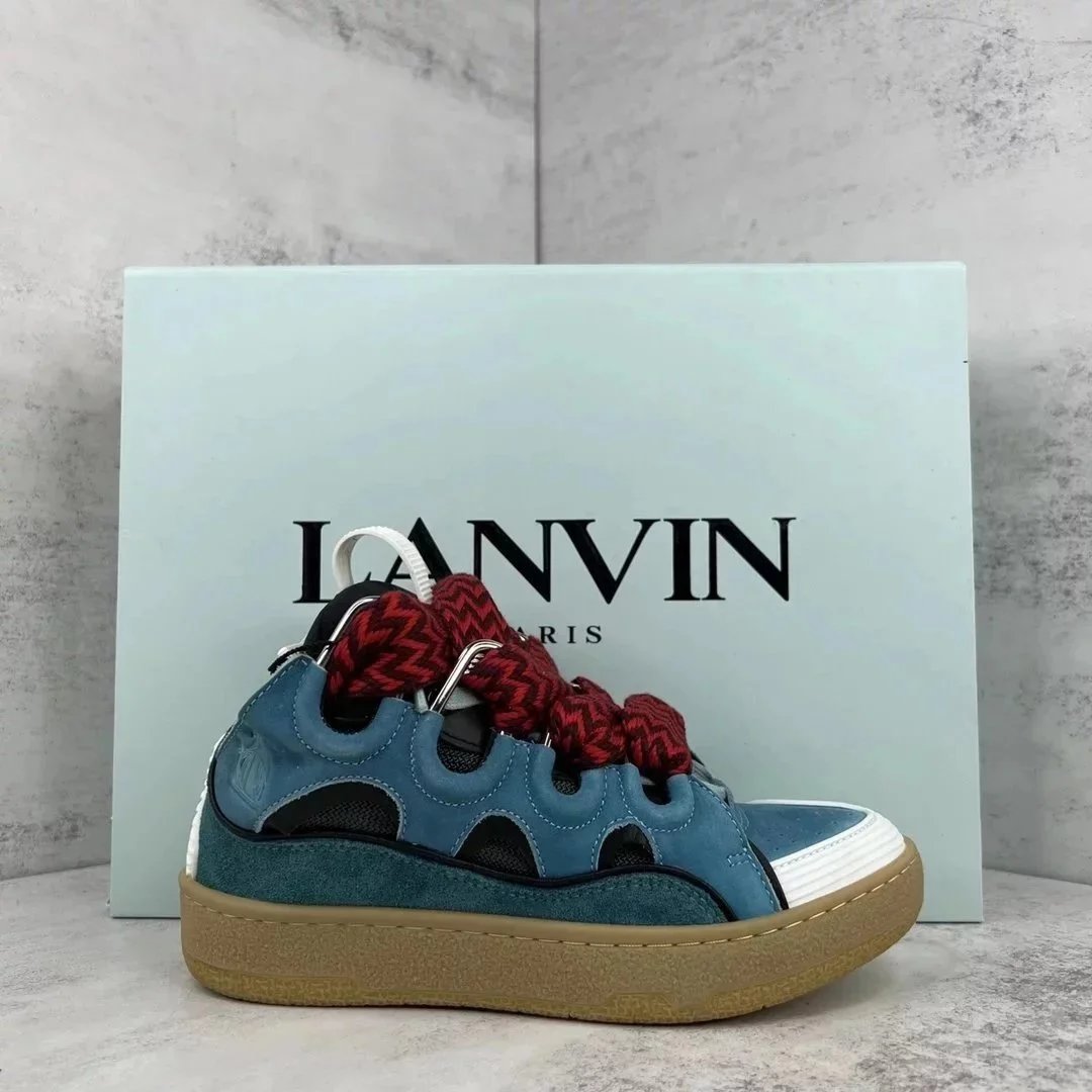 Lanvin x Pharrell Williams Run Away Sneakers Blue Red Multicolor Sneakers - 1