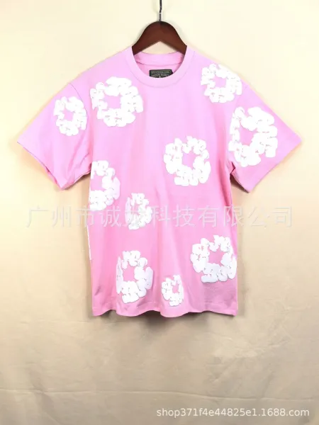Denim Tears Floral Print White T-Shirt - 8
