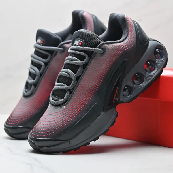 GRA Air Bubble Mesh Gray Running Shoes - 28