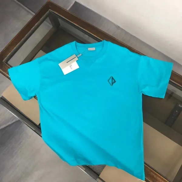 Dior CD Diamond Logo Turquoise T-Shirt - 1