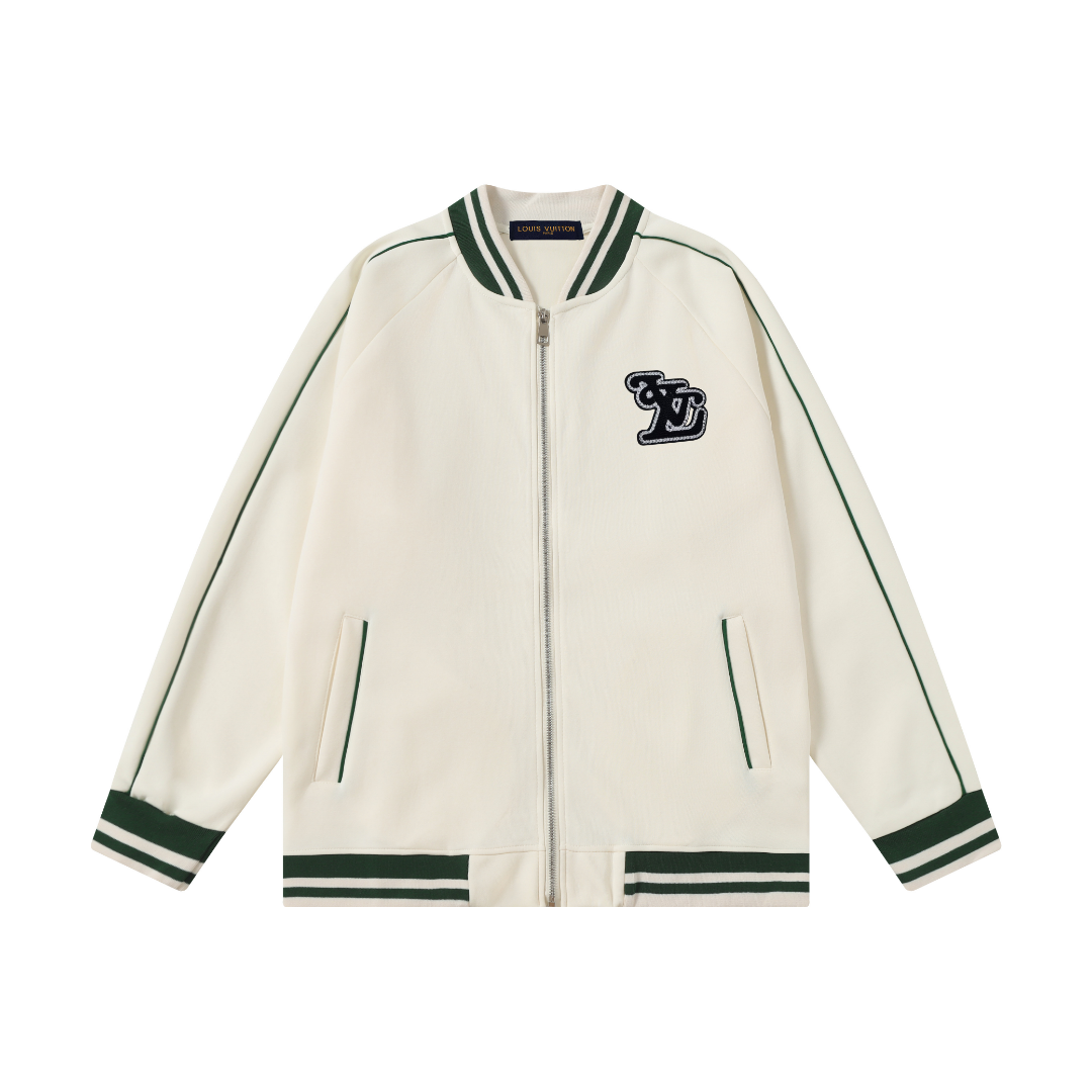 Louis Vuitton Jackets Collared zip work jacket with patch pockets — Lou-44-02