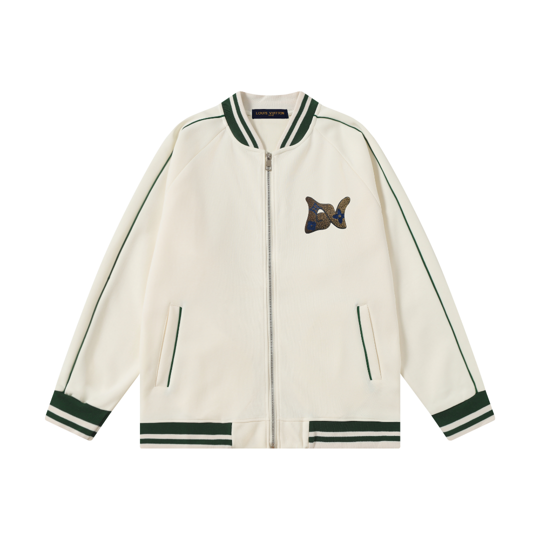 Louis Vuitton Jackets Collared zip work jacket with patch pockets — Lou-46-02