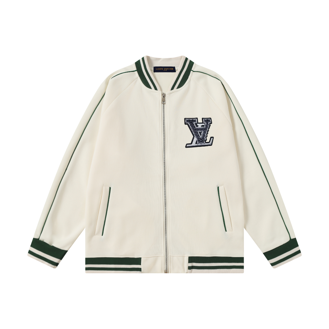 Louis Vuitton Jackets Collared zip work jacket with patch pockets — Lou-43
