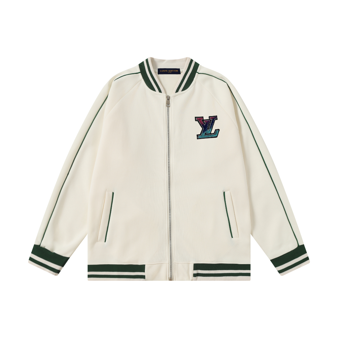 Louis Vuitton Jackets Collared zip work jacket with patch pockets — Lou-49-03