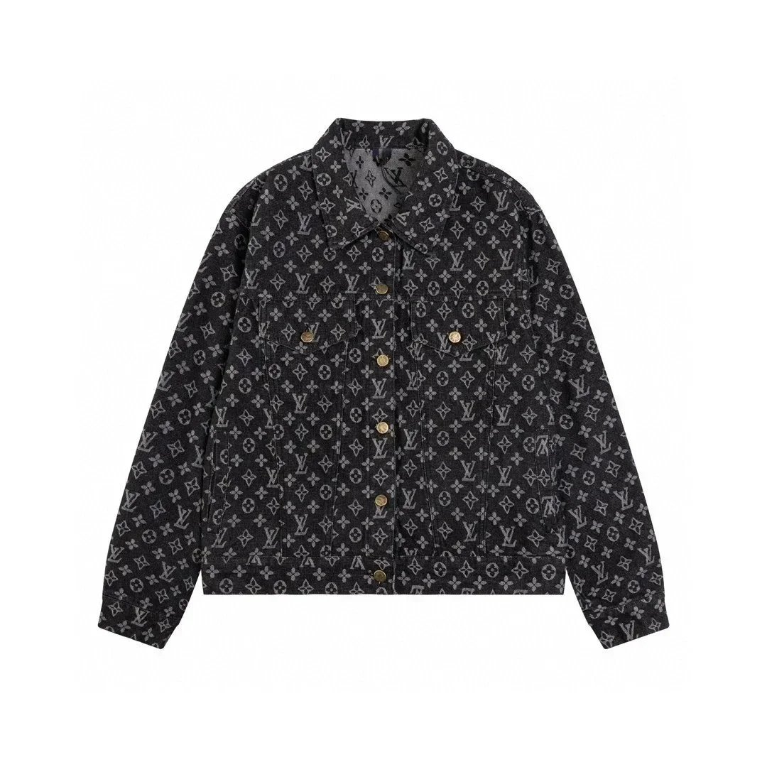 Louis Vuitton Jackets Collared zip work jacket with patch pockets — Lou-29