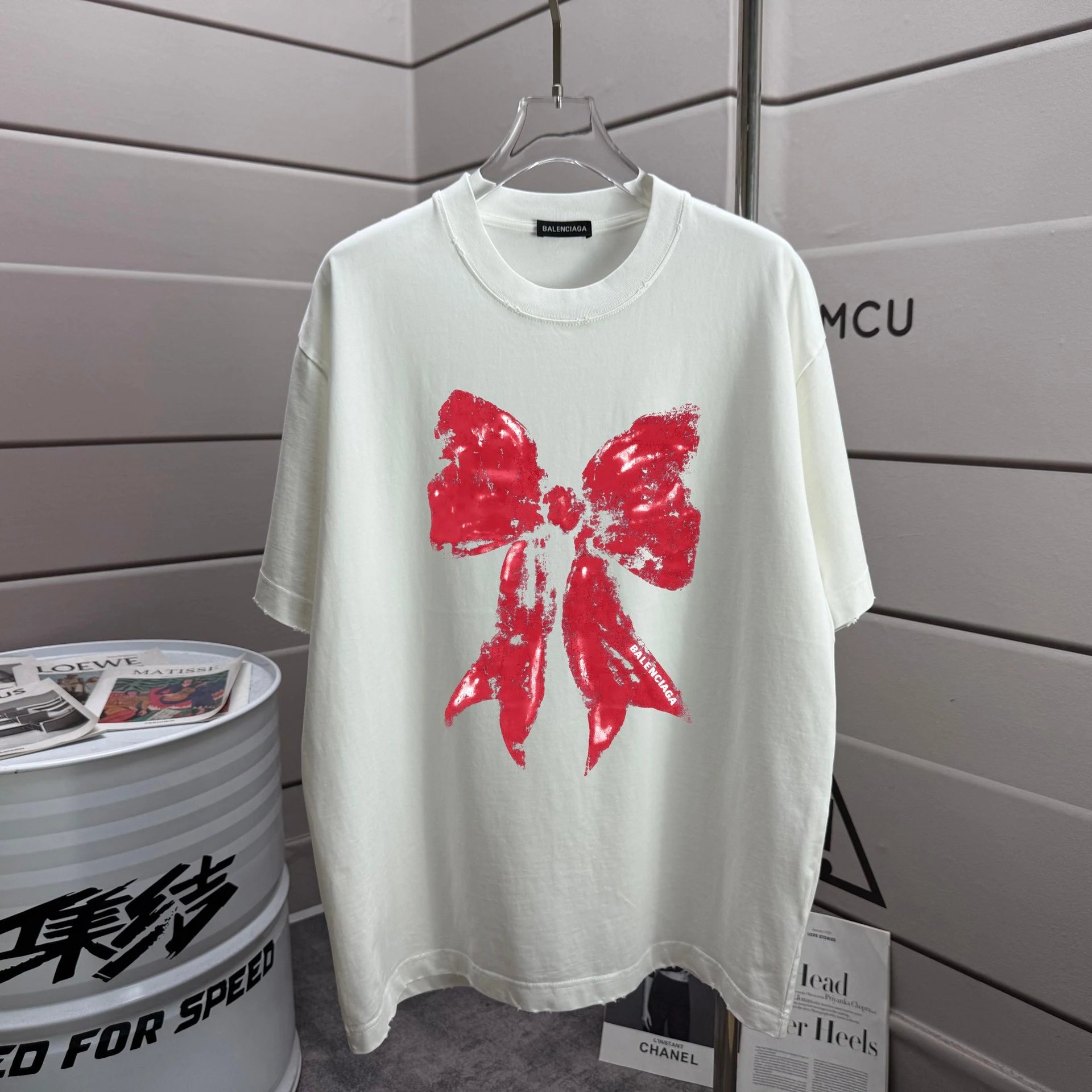 Balenciaga Washed Print T-Shirt