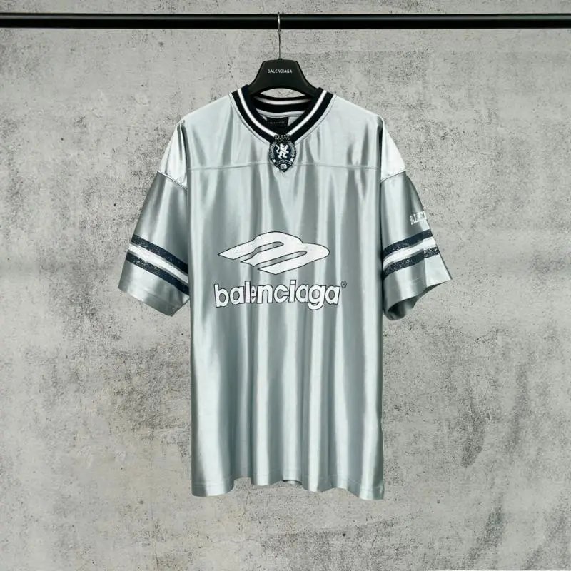 Balenciaga V-Neck Print T-Shirt