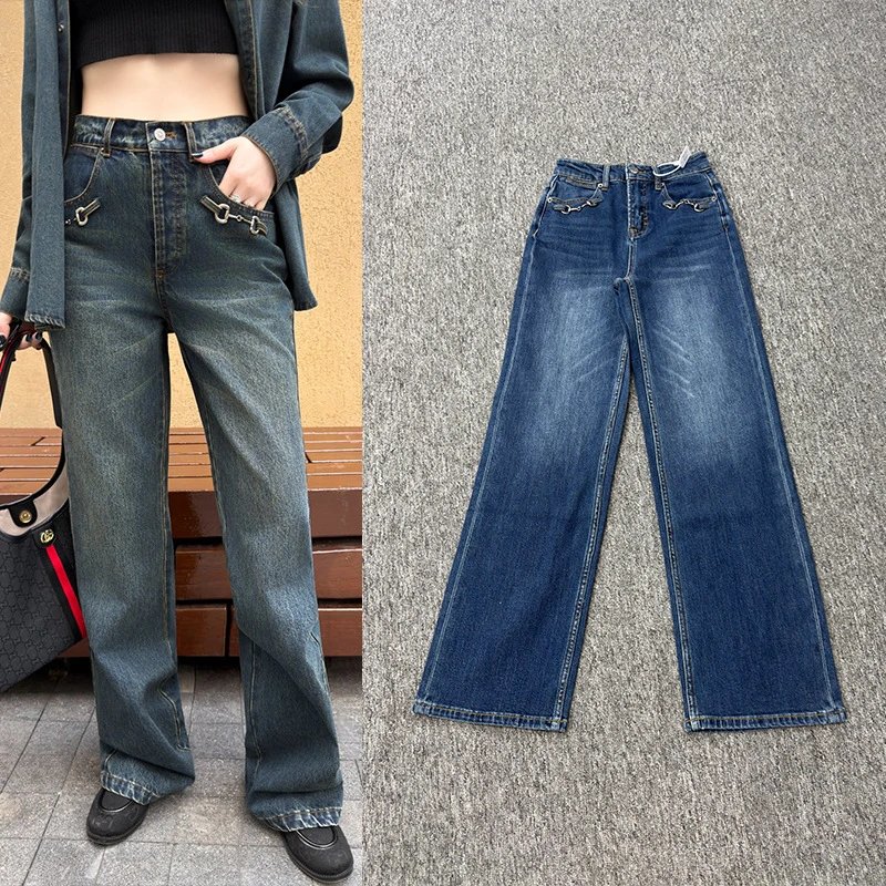Gucci Blue High-Waist Jeans