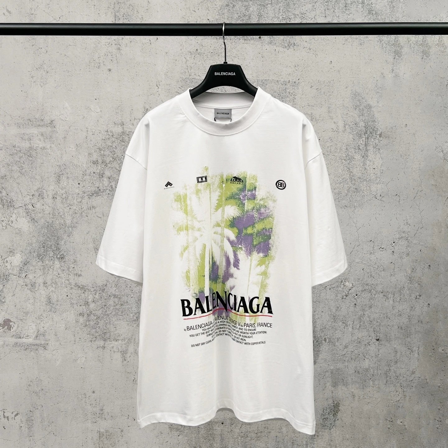 Balenciaga Abstract Art Print T-Shirt