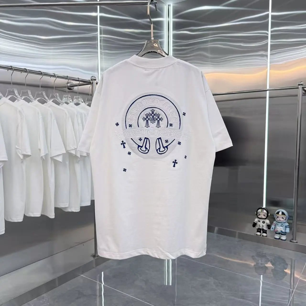 Chrome Hearts Horseshoe Embroidered T-Shirt