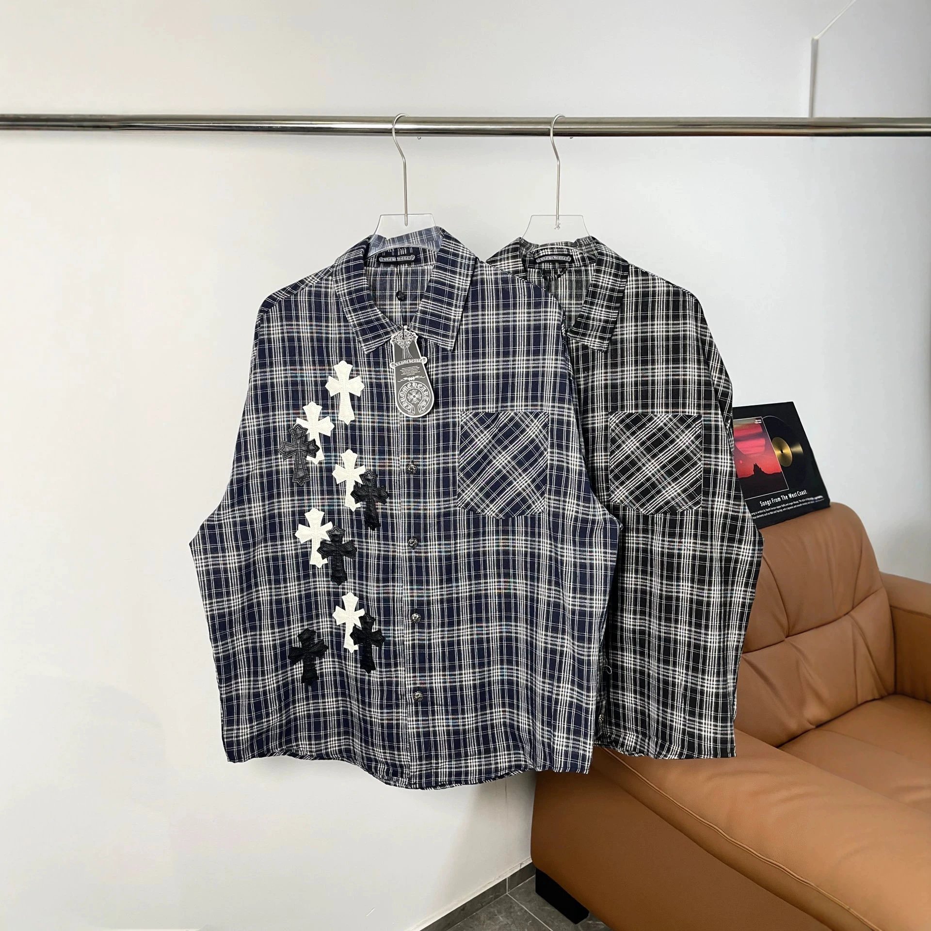 Chrome Hearts Unicorn Arm Check Shirt