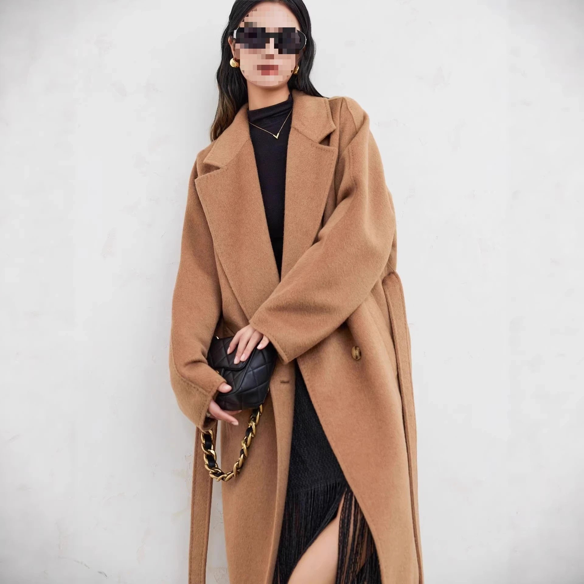Oat Wool Blend Long Coat