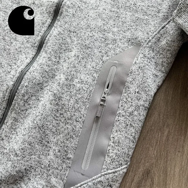 Carhartt Jackets Full-Zip Fleece Jacket with Stand Collar product detail image 12