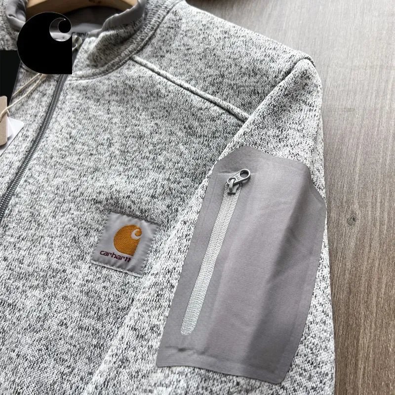 Carhartt Work In Progress Full-Zip Fleece Jacket Burgundy - 12