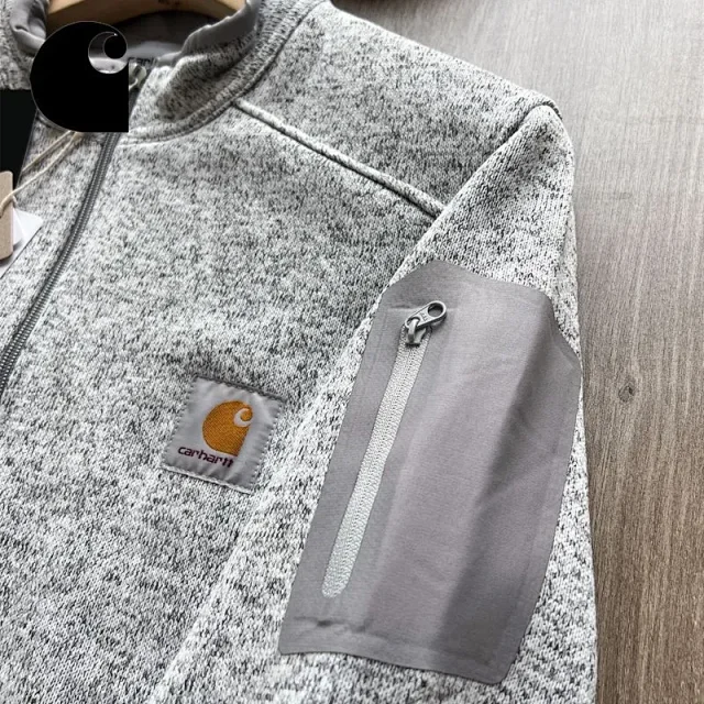 Carhartt Jackets Full-Zip Fleece Jacket with Stand Collar product detail image 11