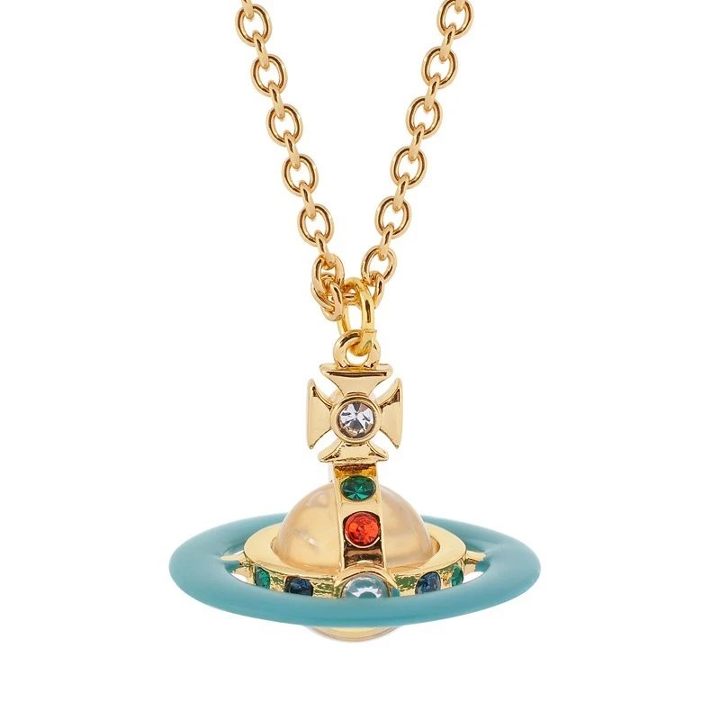 Vivienne Westwood Saturn Ring Necklace 5