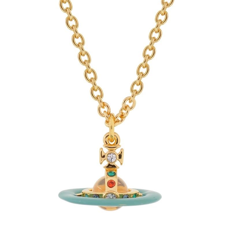 Vivienne Westwood Saturn Ring Necklace 4