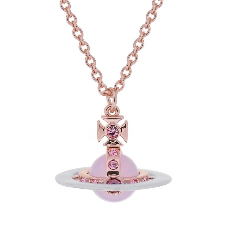Vivienne Westwood Saturn Ring Necklace 11