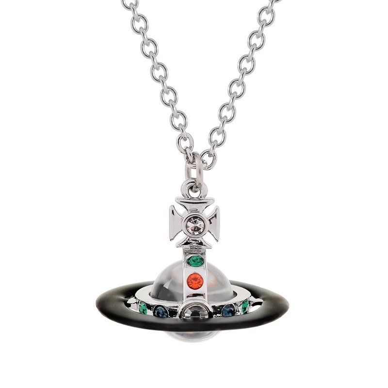 Vivienne Westwood Saturn Ring Necklace 3